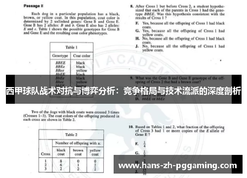 西甲球队战术对抗与博弈分析：竞争格局与技术流派的深度剖析